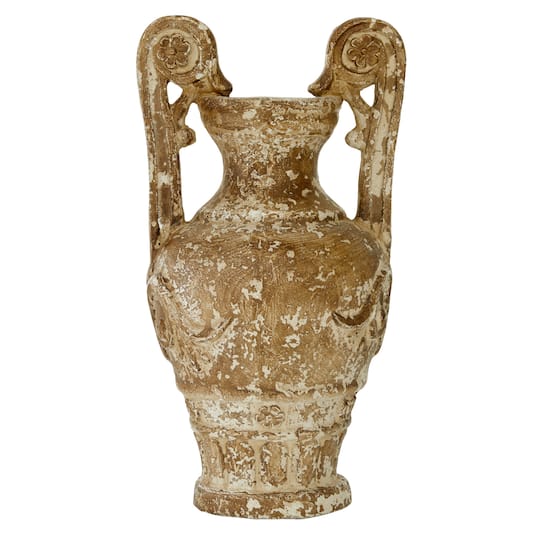 Light Brown Resin Farmhouse Vase, 22" x 11" x 11"